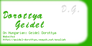 dorottya geidel business card